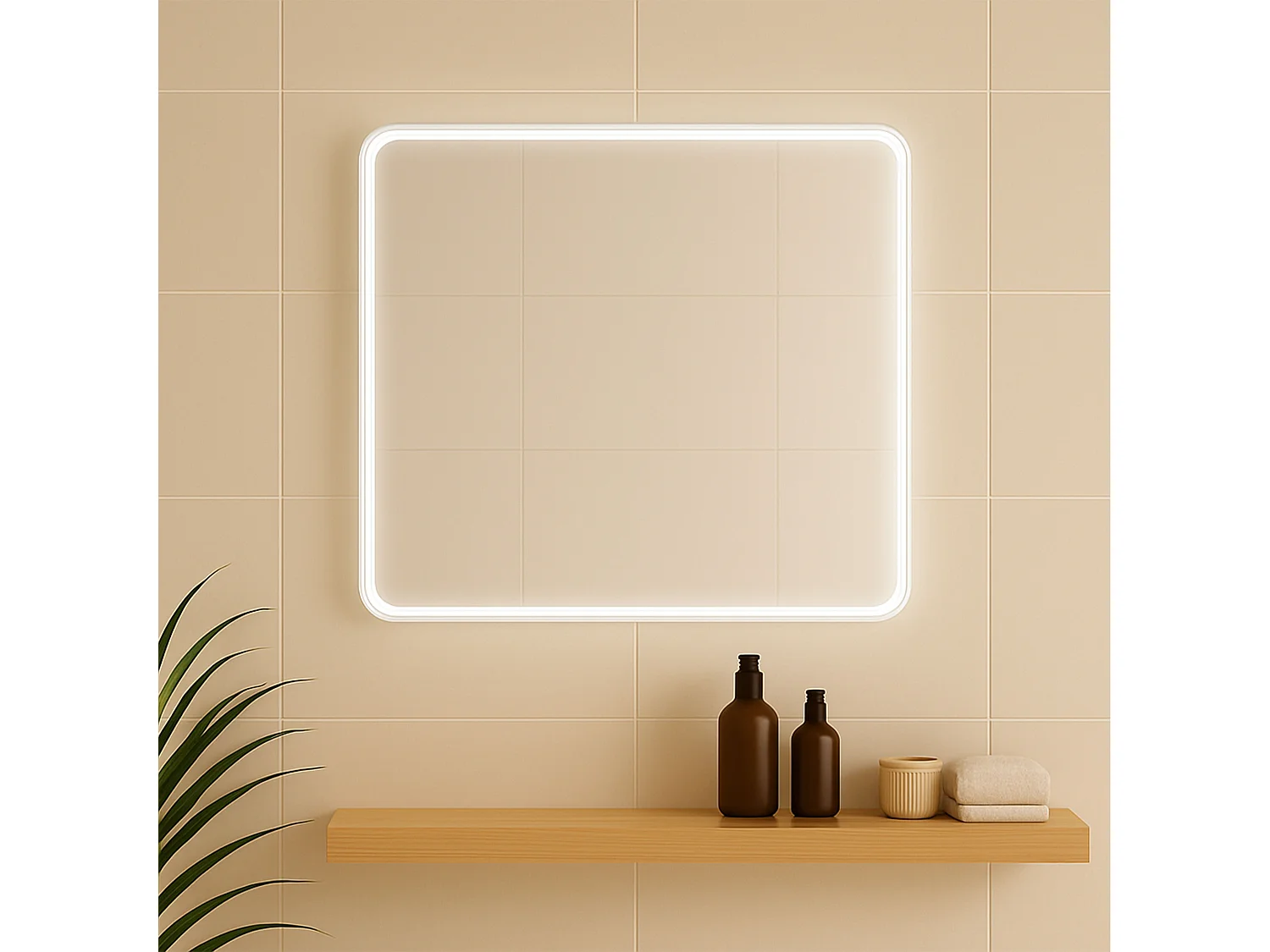 Miroir salle de bain LED 100 cm