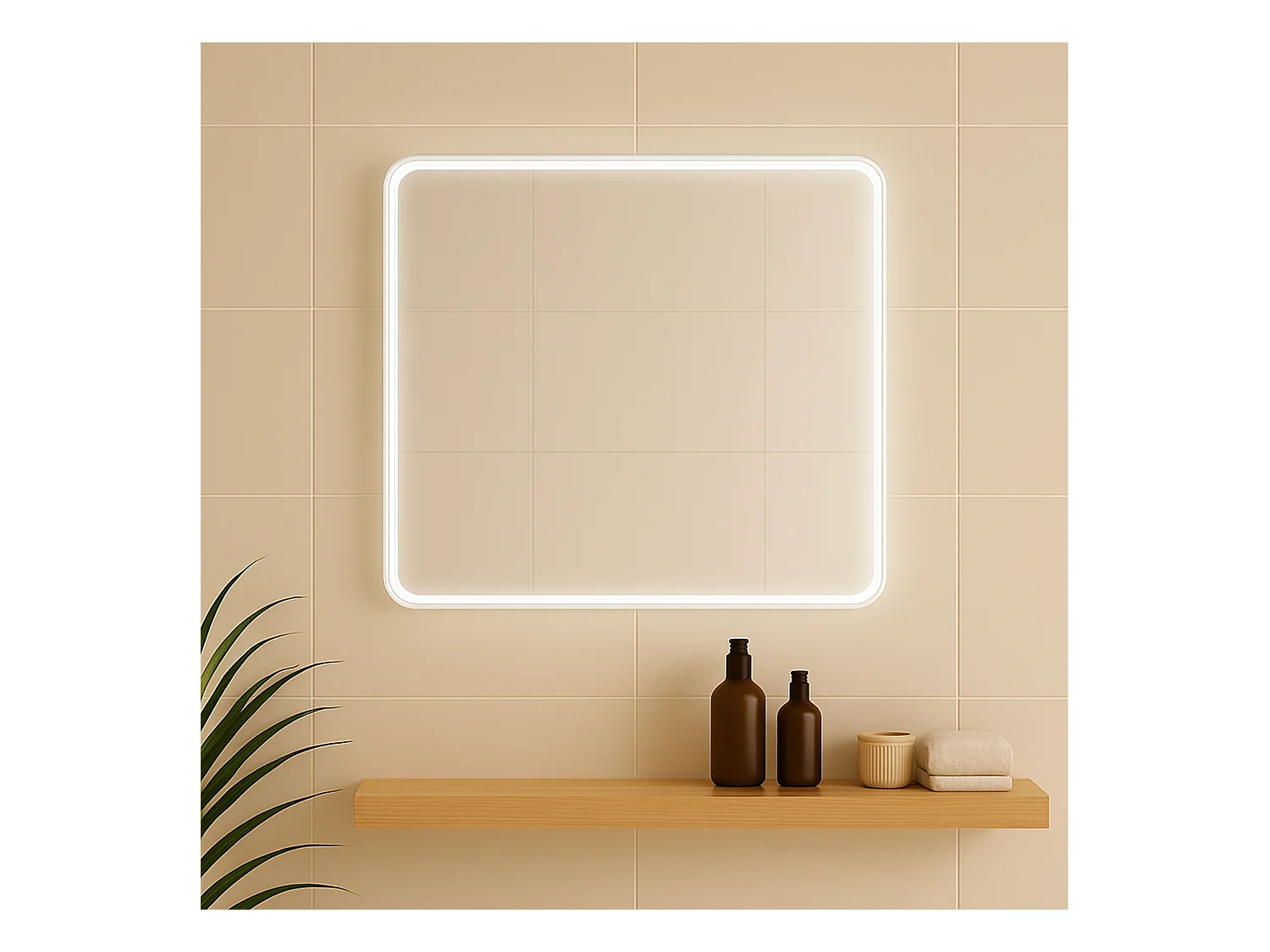 Miroir salle de bain LED 100 cm