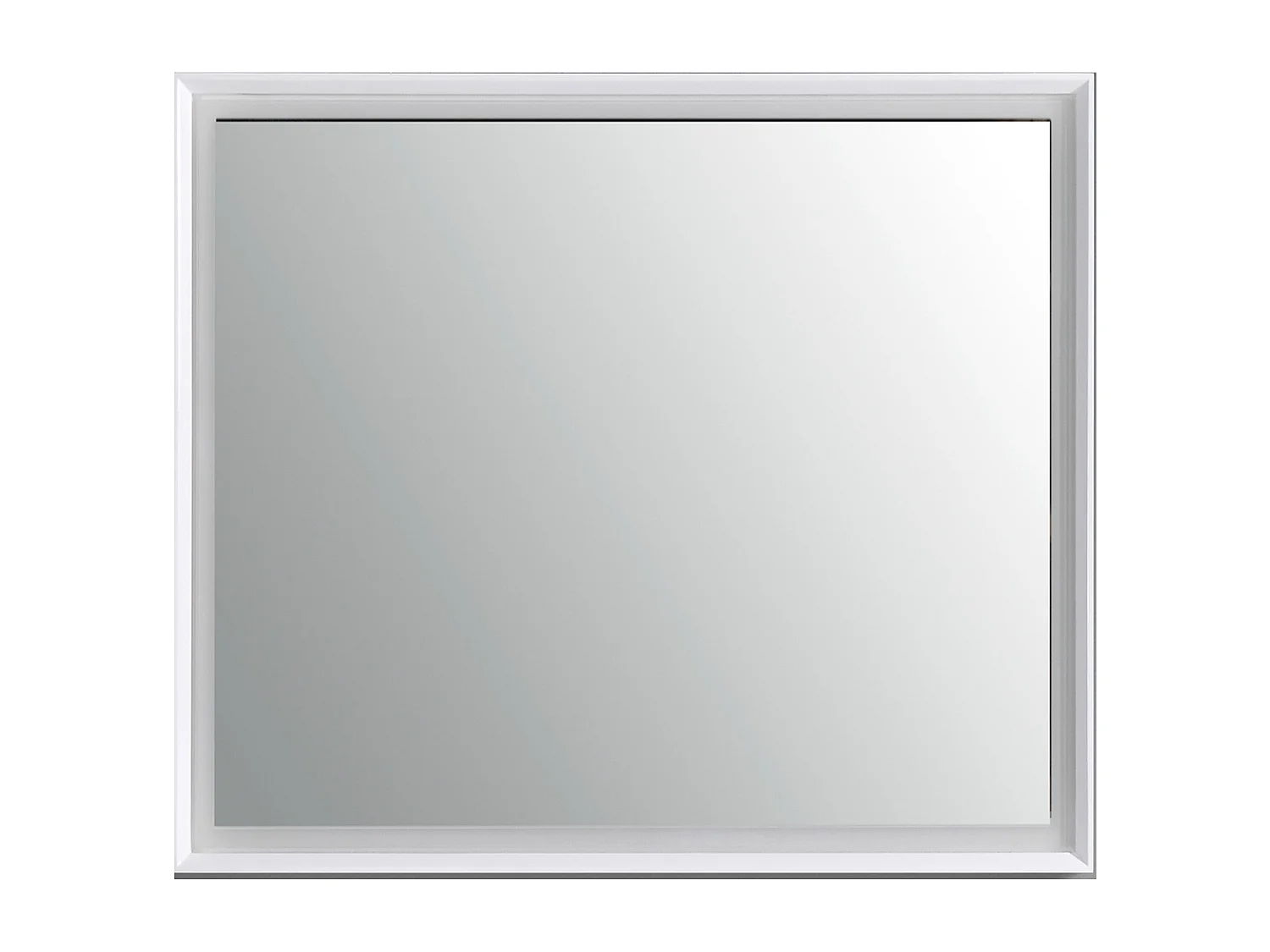 Miroir salle de bain LED avec cadre blanc 60 cm
