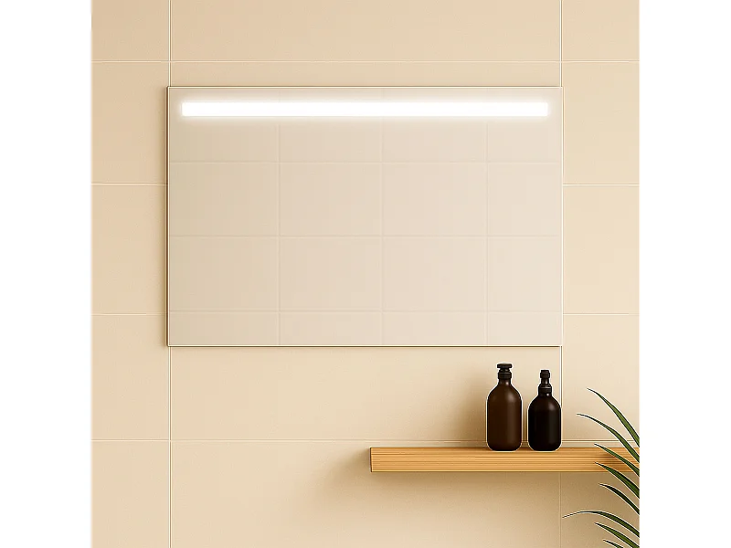 Miroir design salle de bain lumineux 100 cm