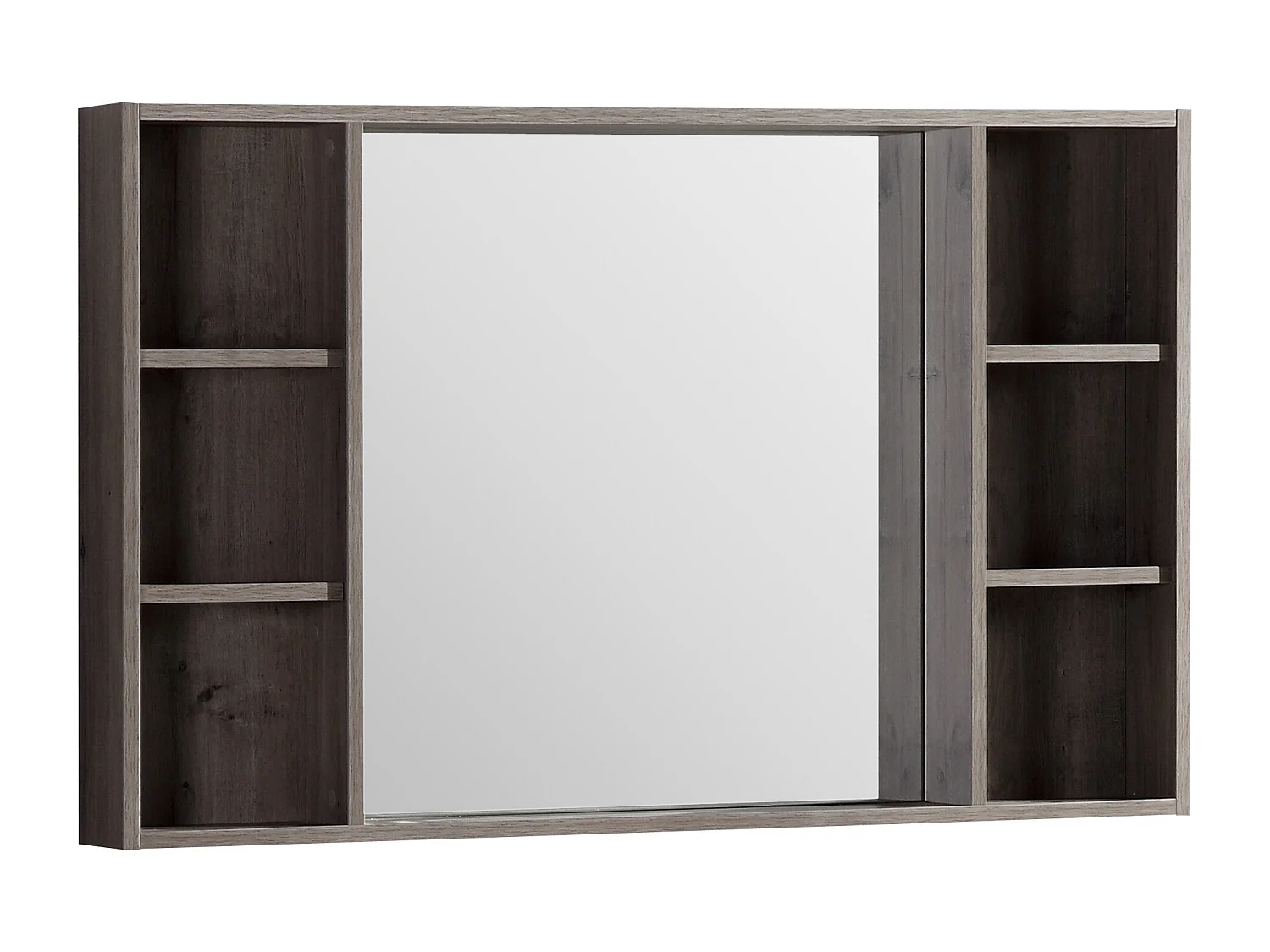 Armoire de salle de bain avec miroir chêne brun 120 cm Aquanoma
