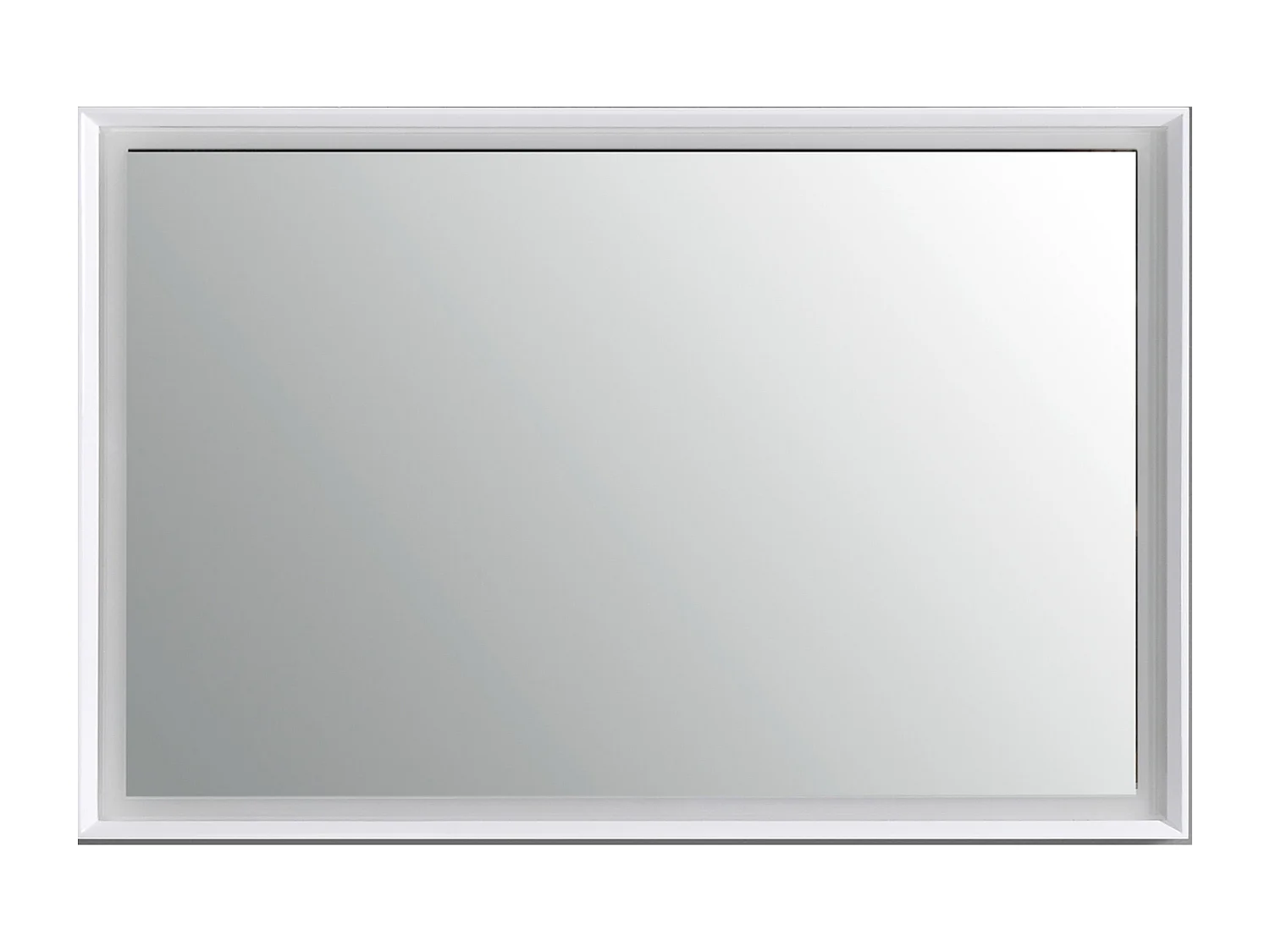 Miroir salle de bain LED avec cadre blanc 100 cm