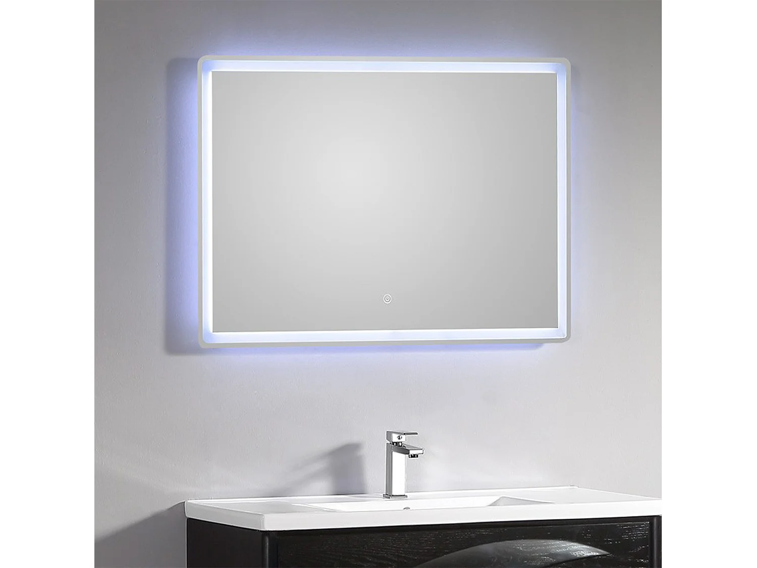 Miroir salle de bain LED tactile 75 cm