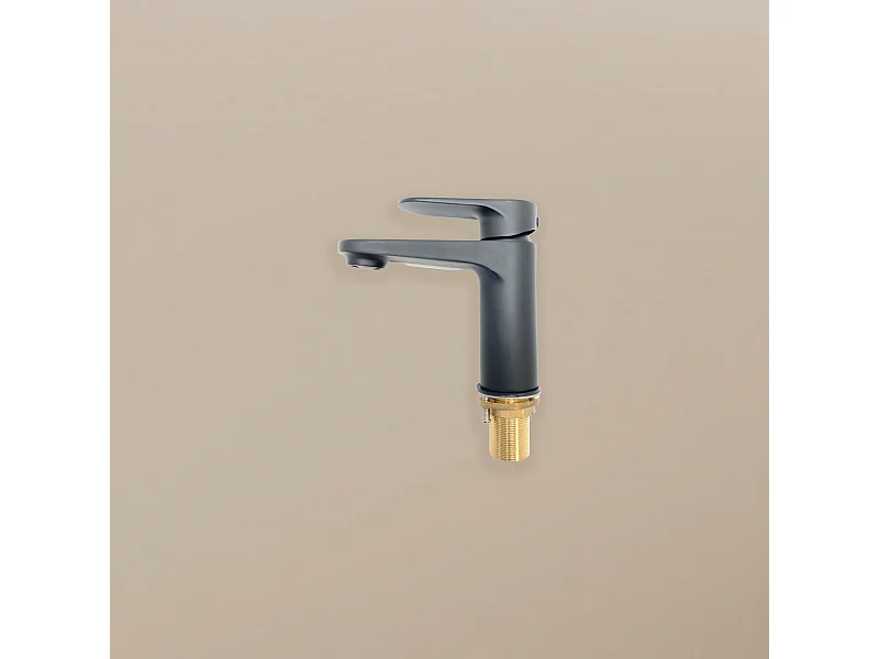 Mitigeur salle de bain noir petit modèle