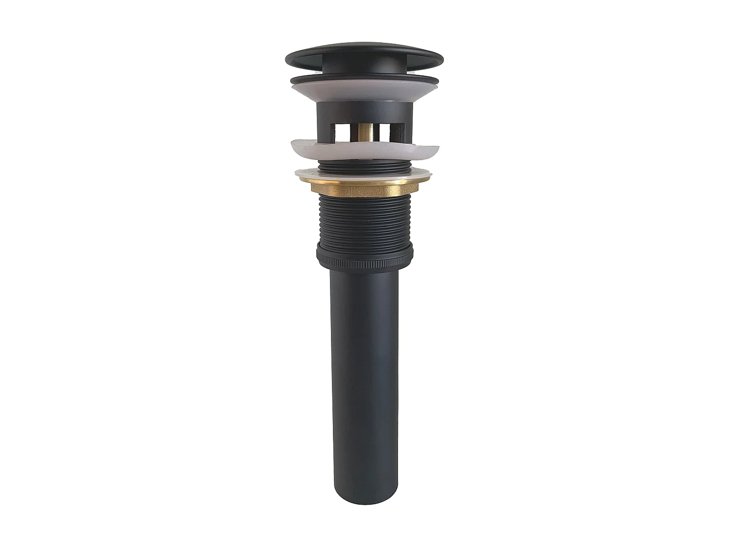 Bonde Up noire pour vasque encastrée