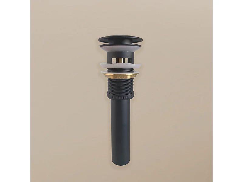 Bonde Up noire pour vasque encastrée