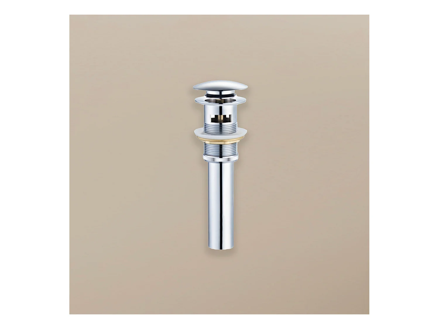Bonde Up chrome pour vasque encastrée