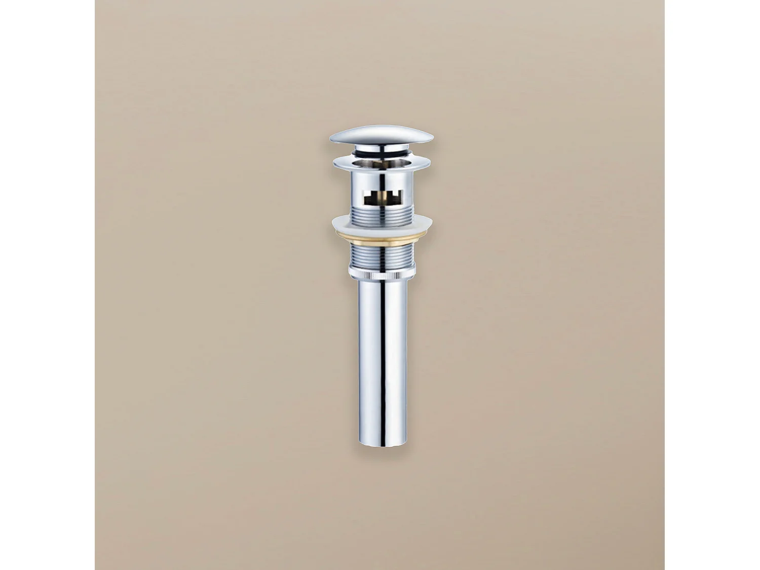 Bonde Up chrome pour vasque encastrée