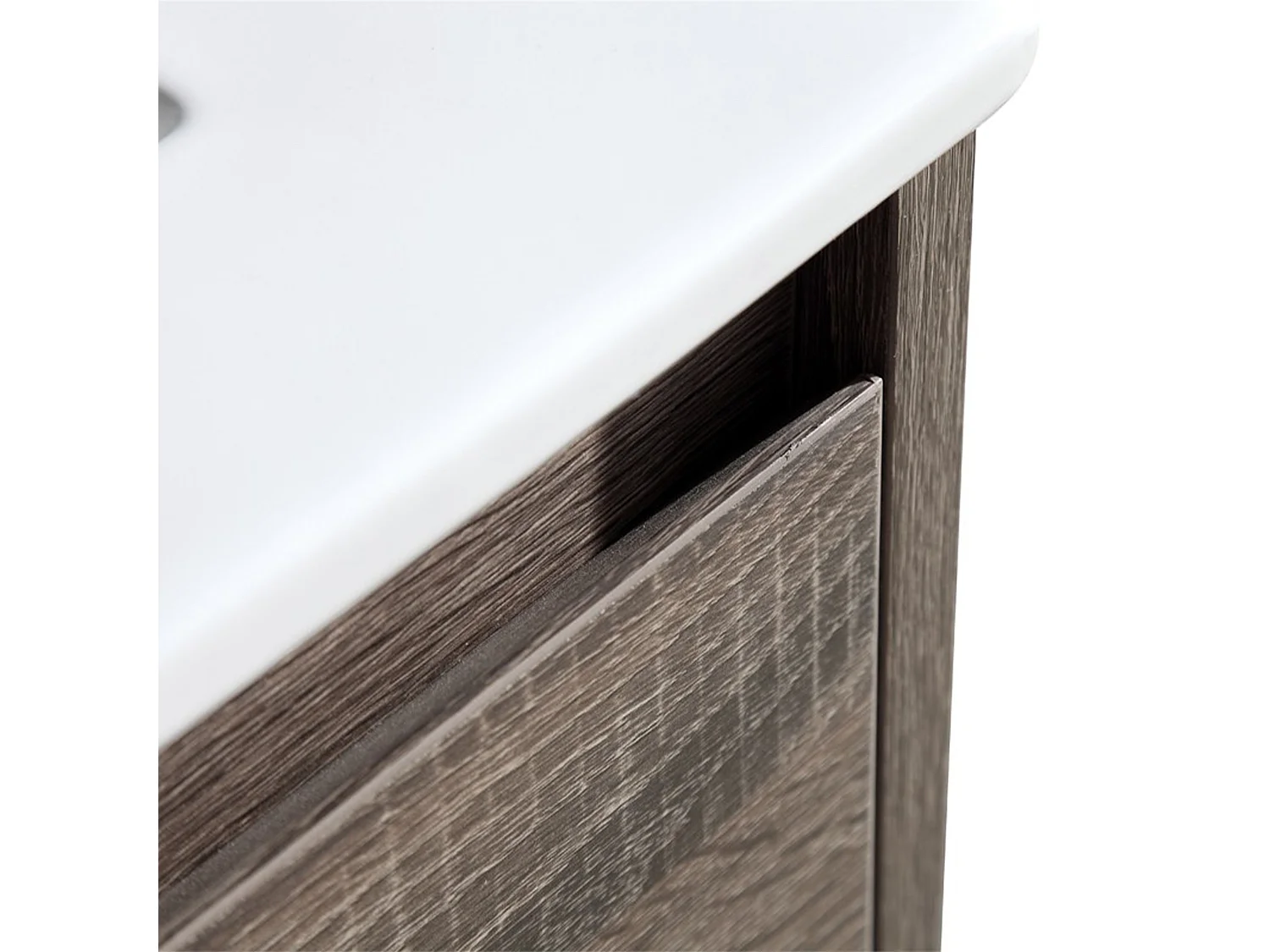 Meuble double vasque 120 cm chêne californien brun Aquadoli