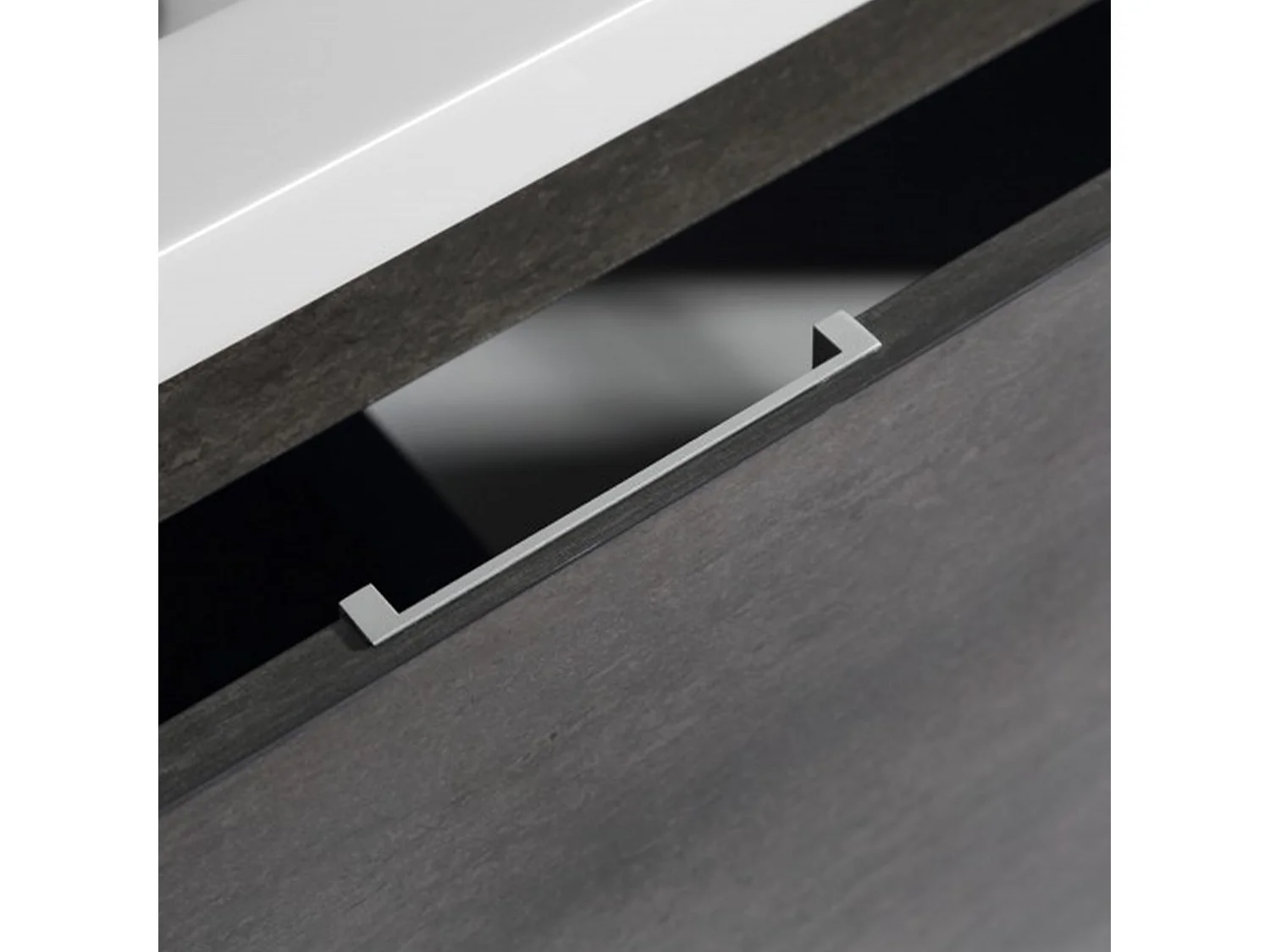 Meuble avec vasque 120 cm gris anthracite Aquaterra