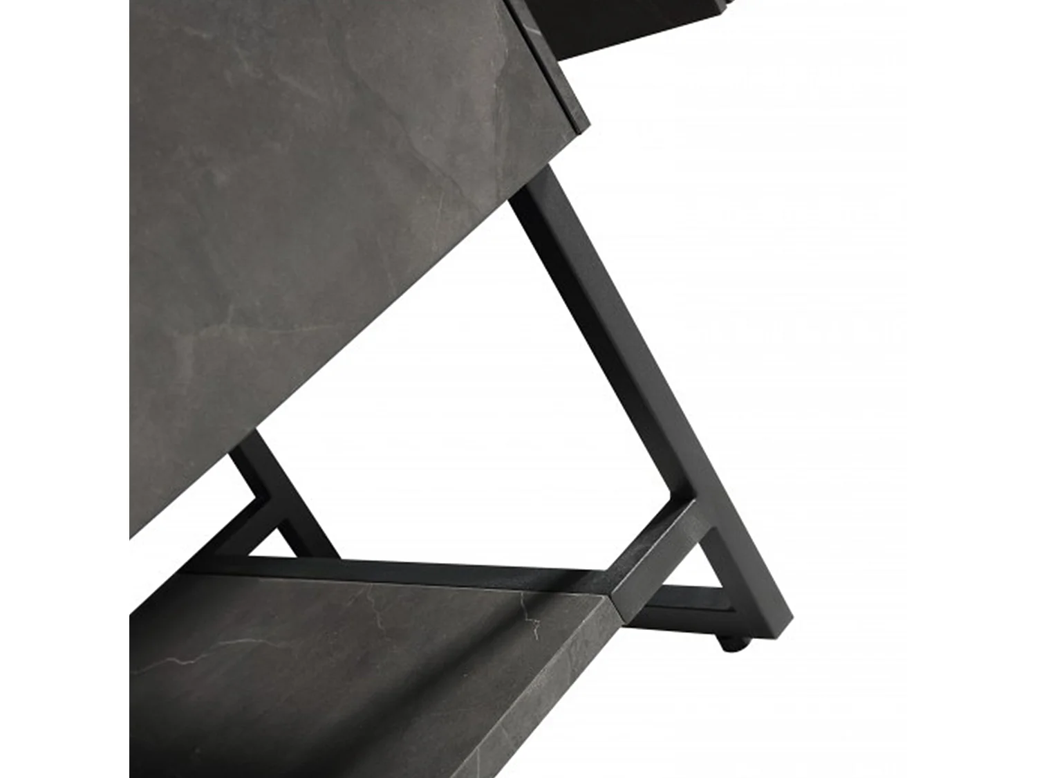 Meuble avec vasque 120 cm noir effet marbre Aquabella