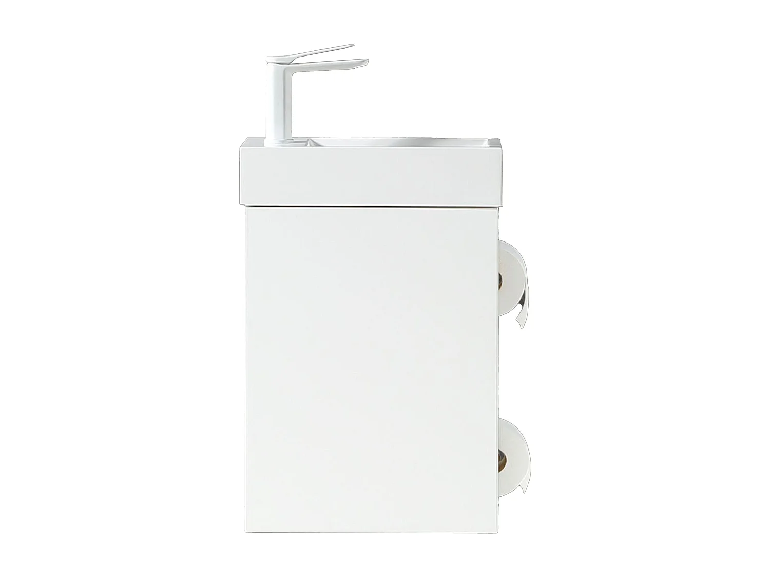 Lave main blanc laqué 40 cm Aquaba