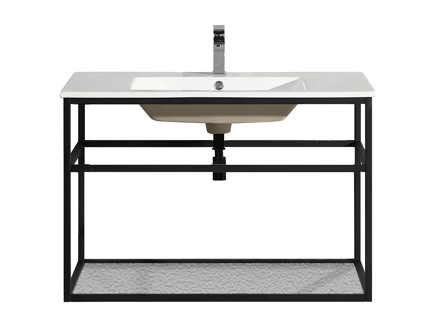 Lave main 90 cm métal noir Aquafredo