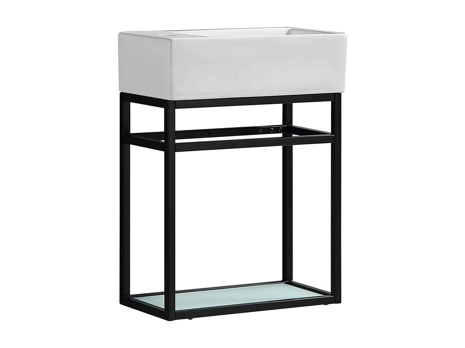 Lave main 50 cm métal noir Aquafredo