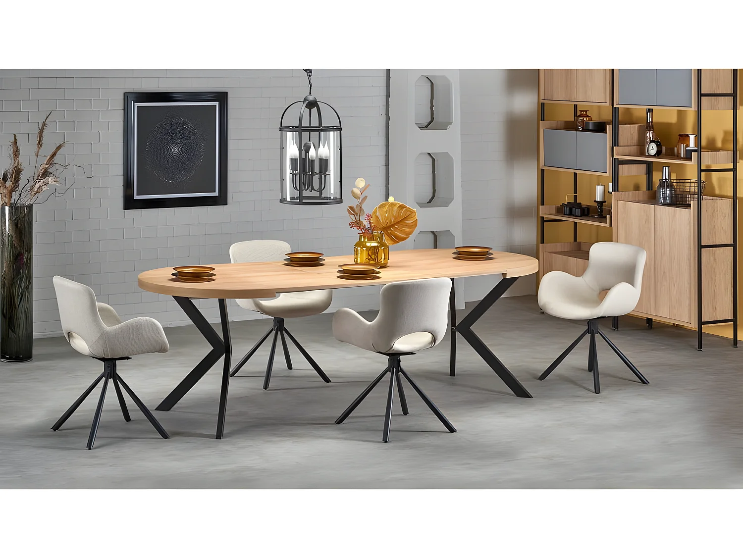 Table à manger extensible 100-250 x 100 x 75 cm - Chêne doré