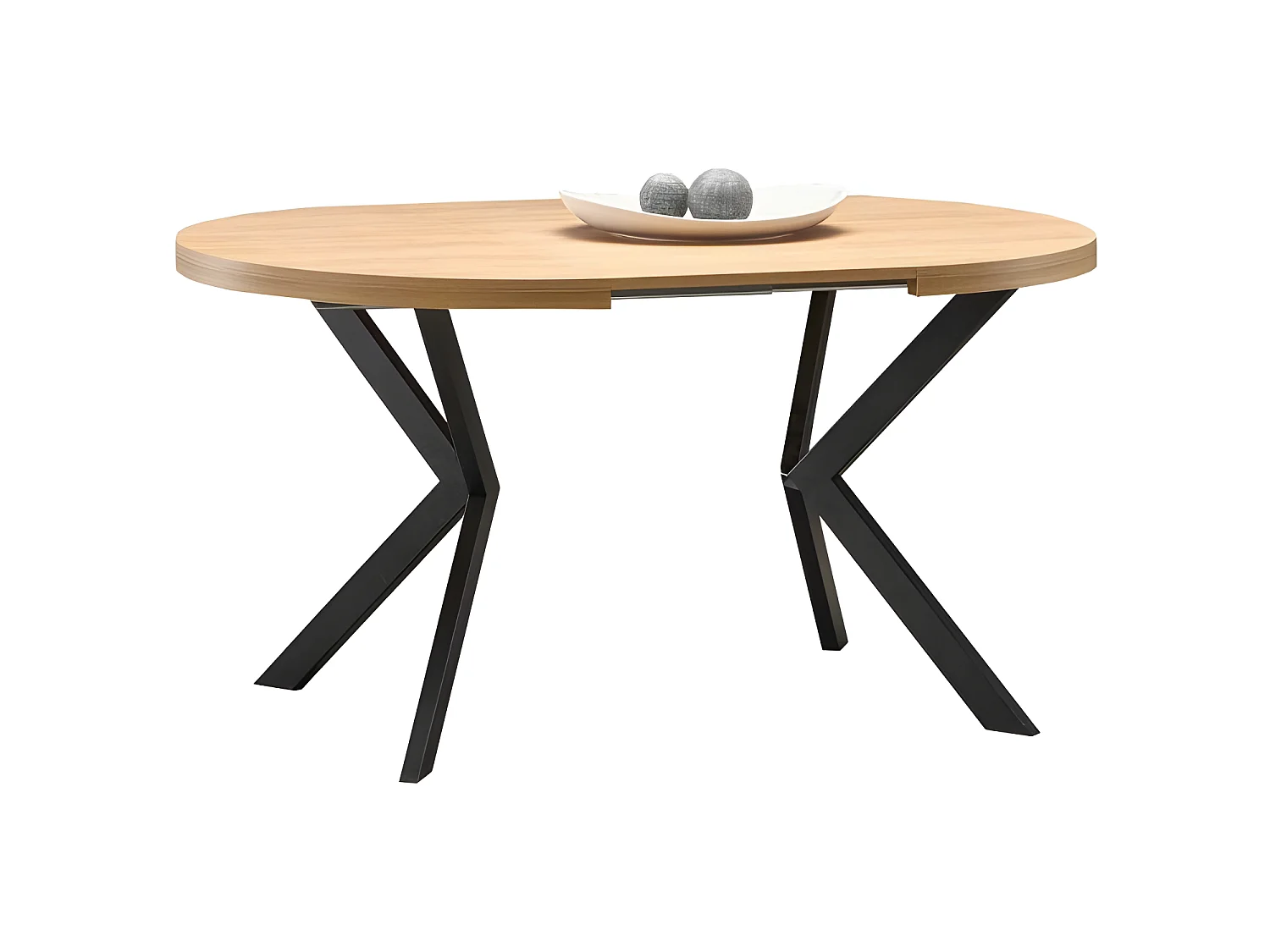 Table à manger extensible 100-250 x 100 x 75 cm - Chêne doré
