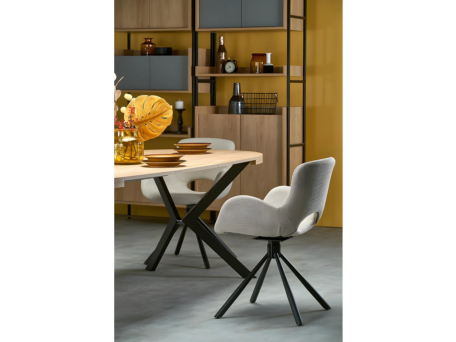 Table à manger extensible 100-250 x 100 x 75 cm - Chêne doré