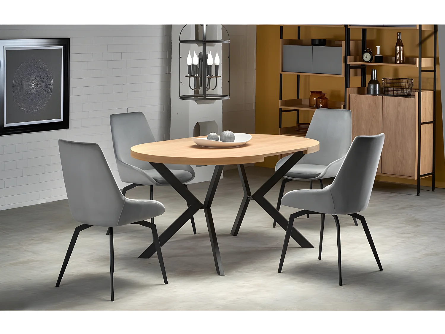 Table à manger extensible 100-250 x 100 x 75 cm - Chêne doré