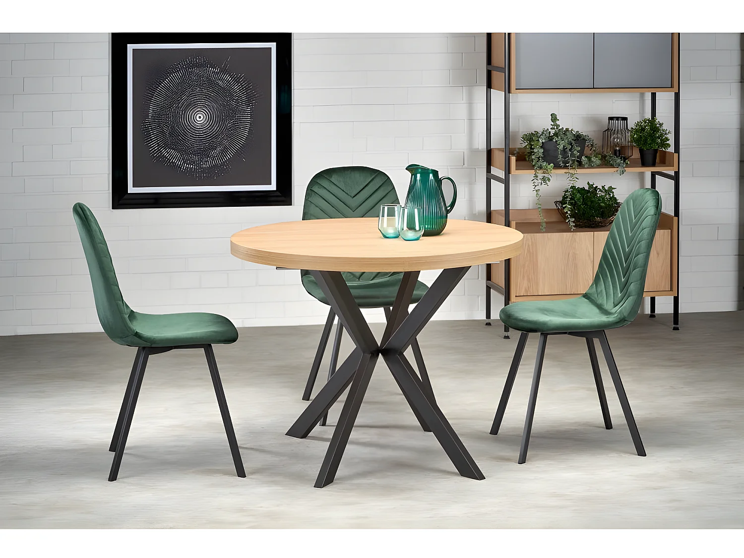 Table à manger extensible 100-250 x 100 x 75 cm - Chêne doré