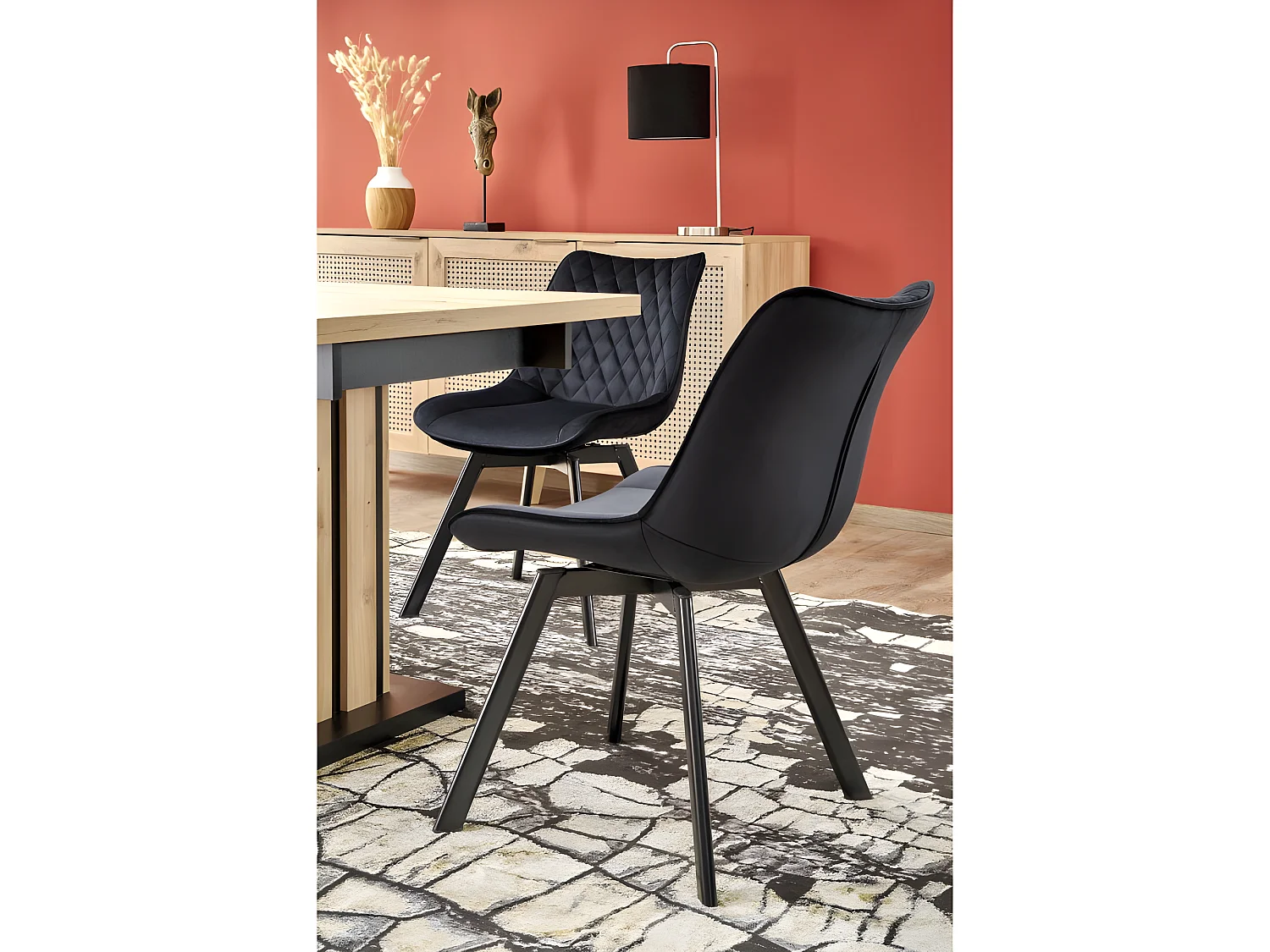 Table à manger extensible 130-180 x 80 x 76 cm - Chêne artisan