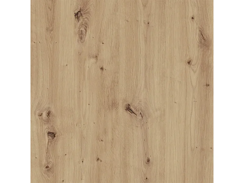 Table de repas extensible L160/200 cm décor chêne clair - LEILA