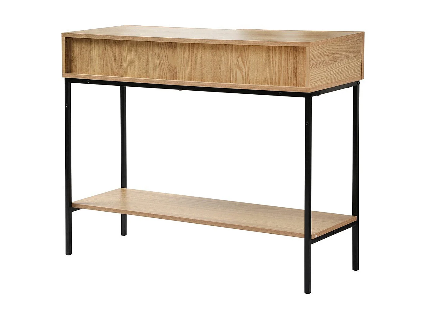 Consola 2 Cajones 1 Estante Decoración de Madera - L100 cm