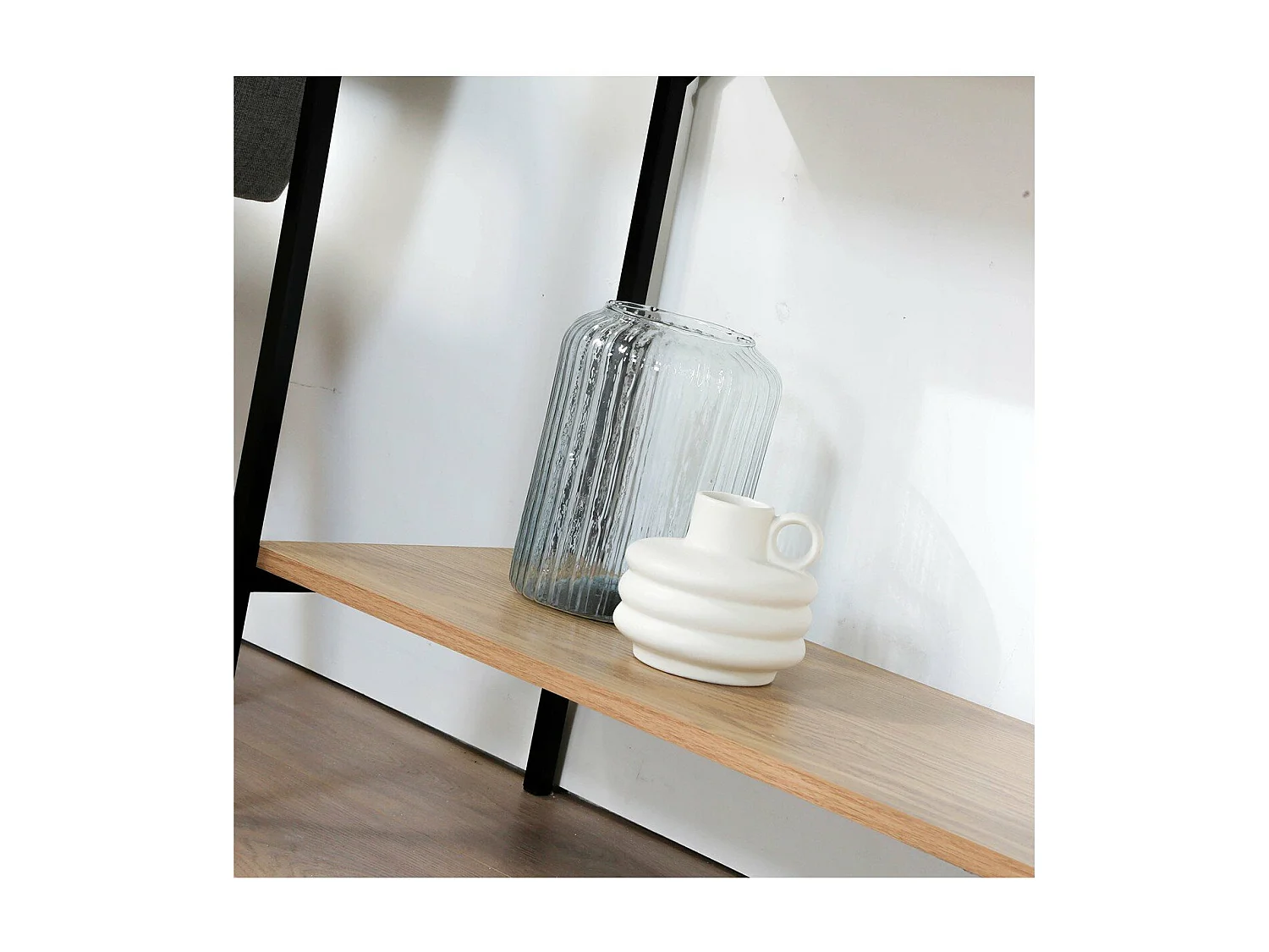 Consola 2 Cajones 1 Estante Decoración de Madera - L100 cm