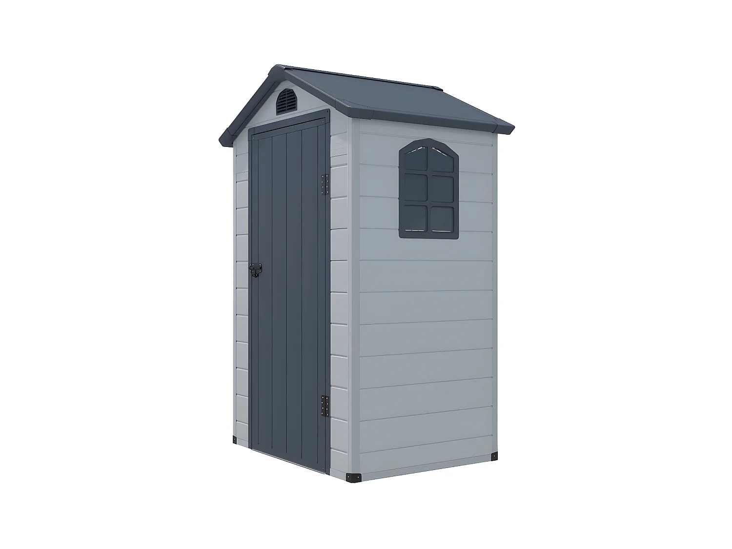 Tuinschuur van hars CESIO - Grijs - 1,39 m²