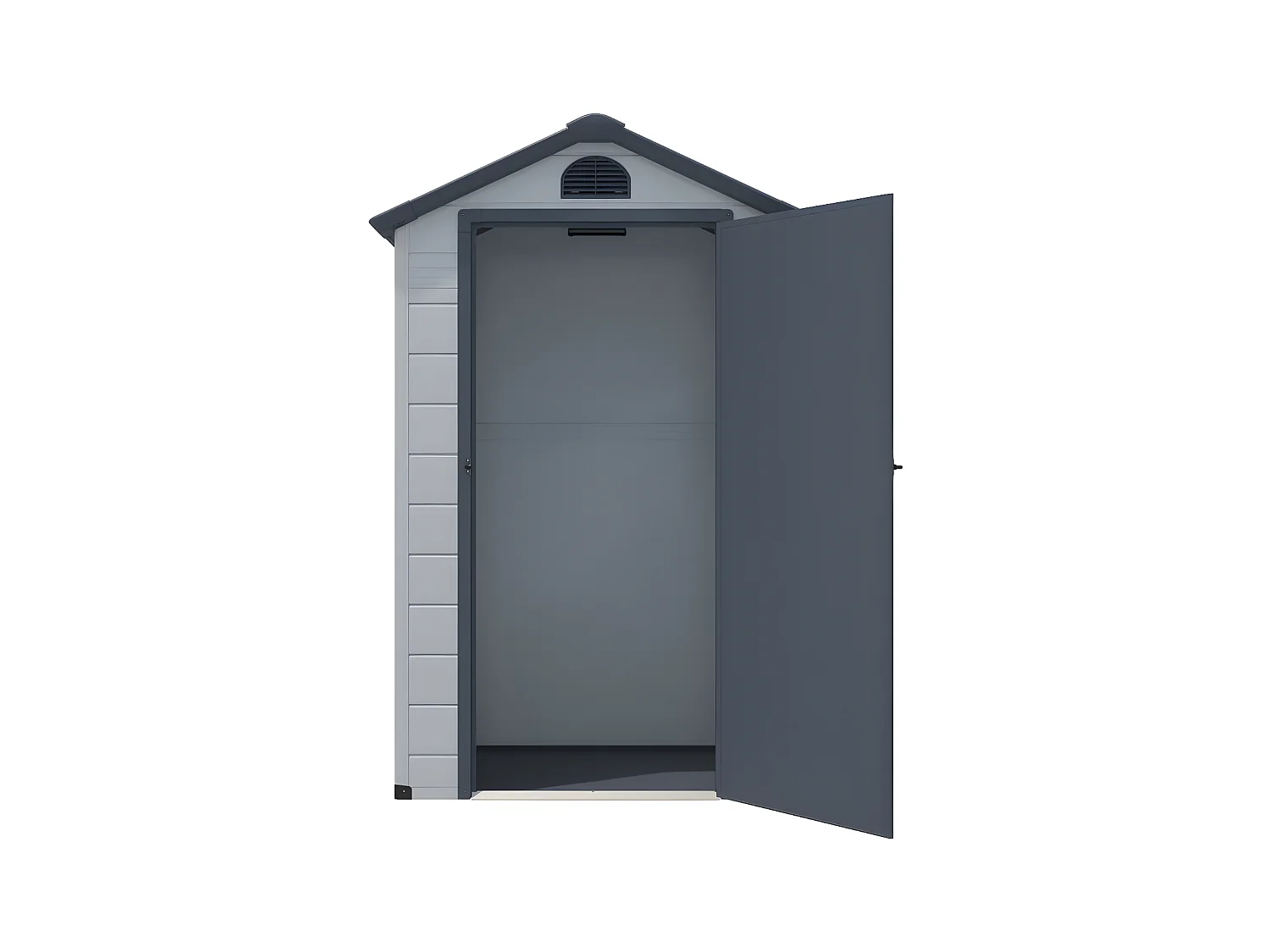 Tuinschuur van hars CESIO - Grijs - 1,39 m²