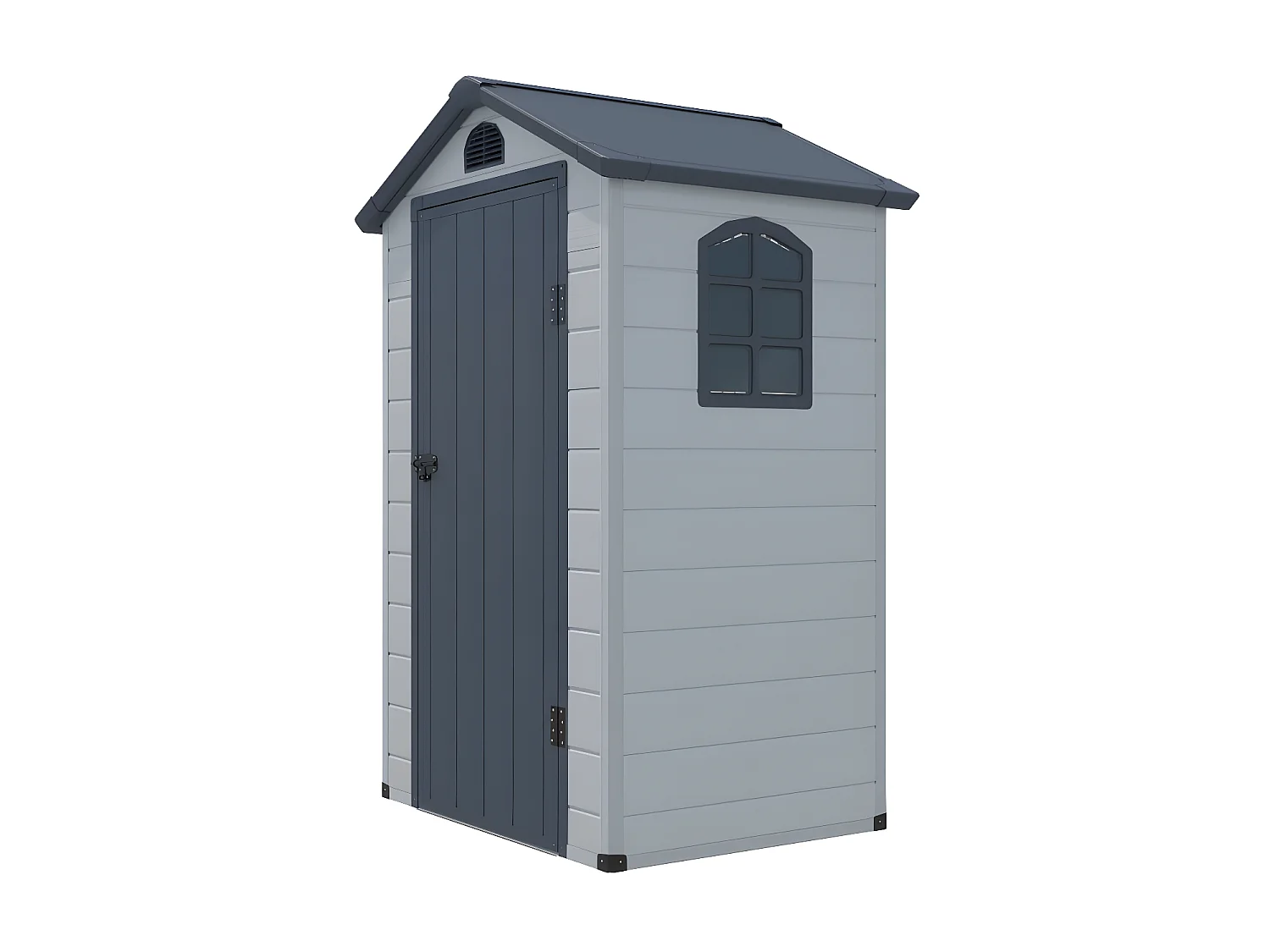 Abrigo de jardim em resina cinza de 1,39 m² - CESIO