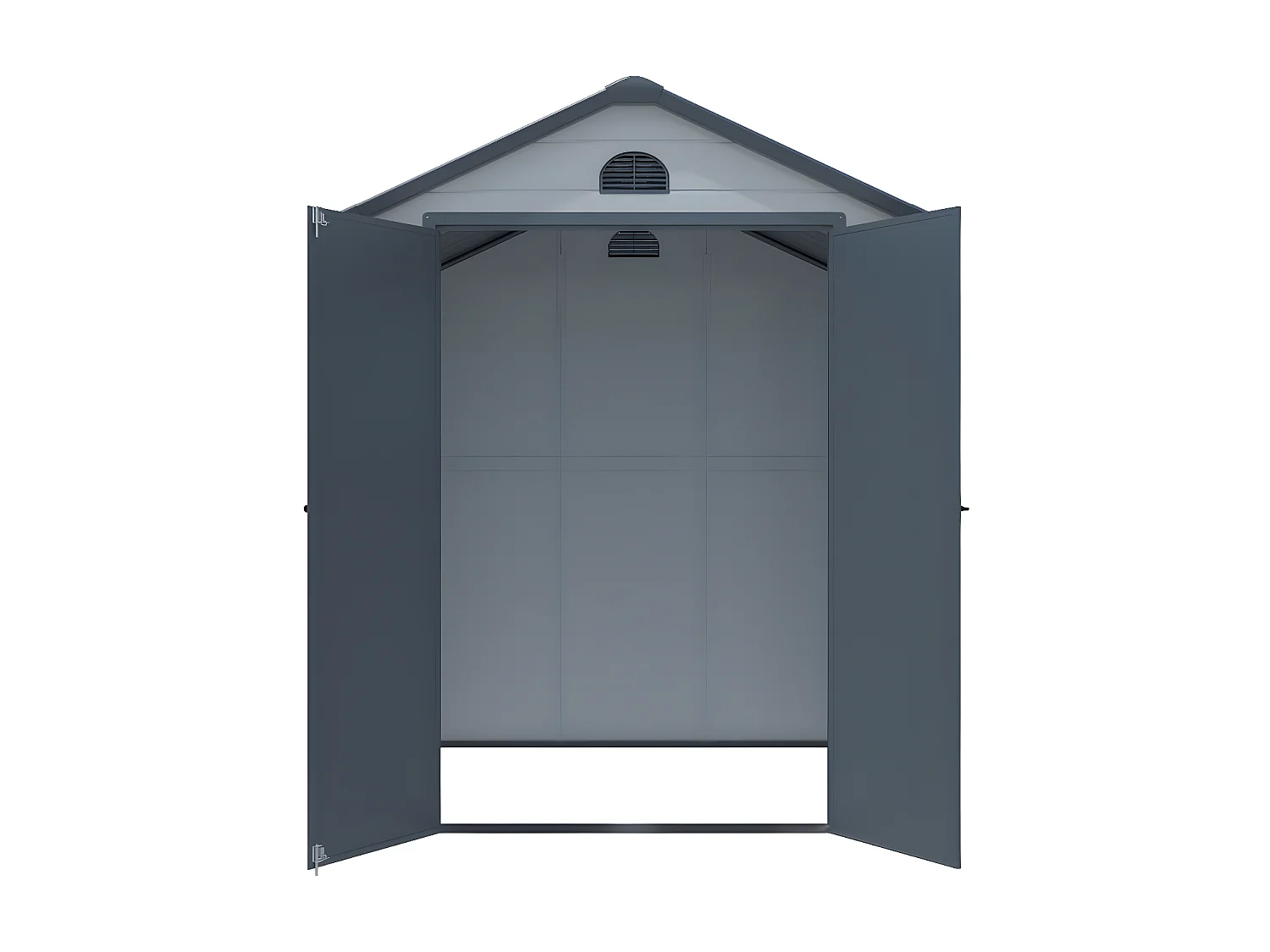 Abri de jardin en résine gris 3,65 m² - CESIO