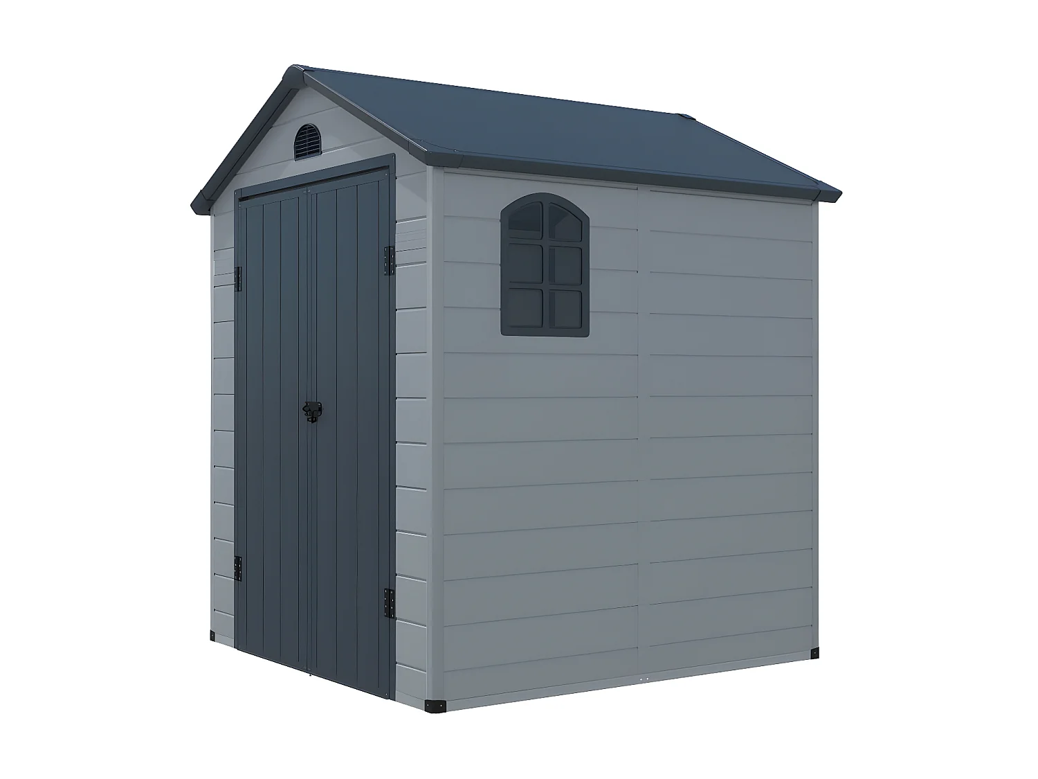 Abri de jardin en résine gris 3,65 m² - CESIO