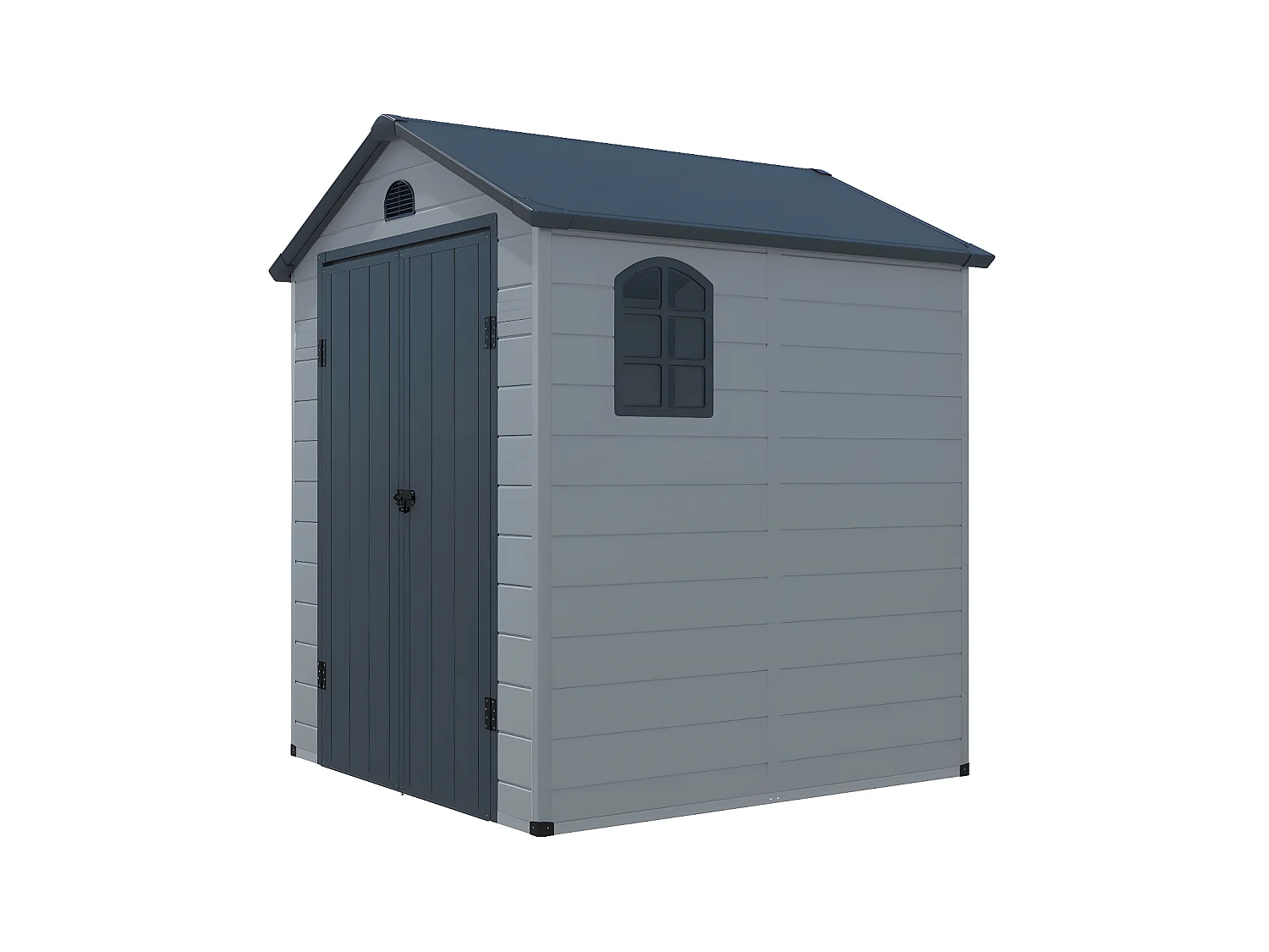 Tuinschuur van hars CESIO - Grijs - 3,65 m²