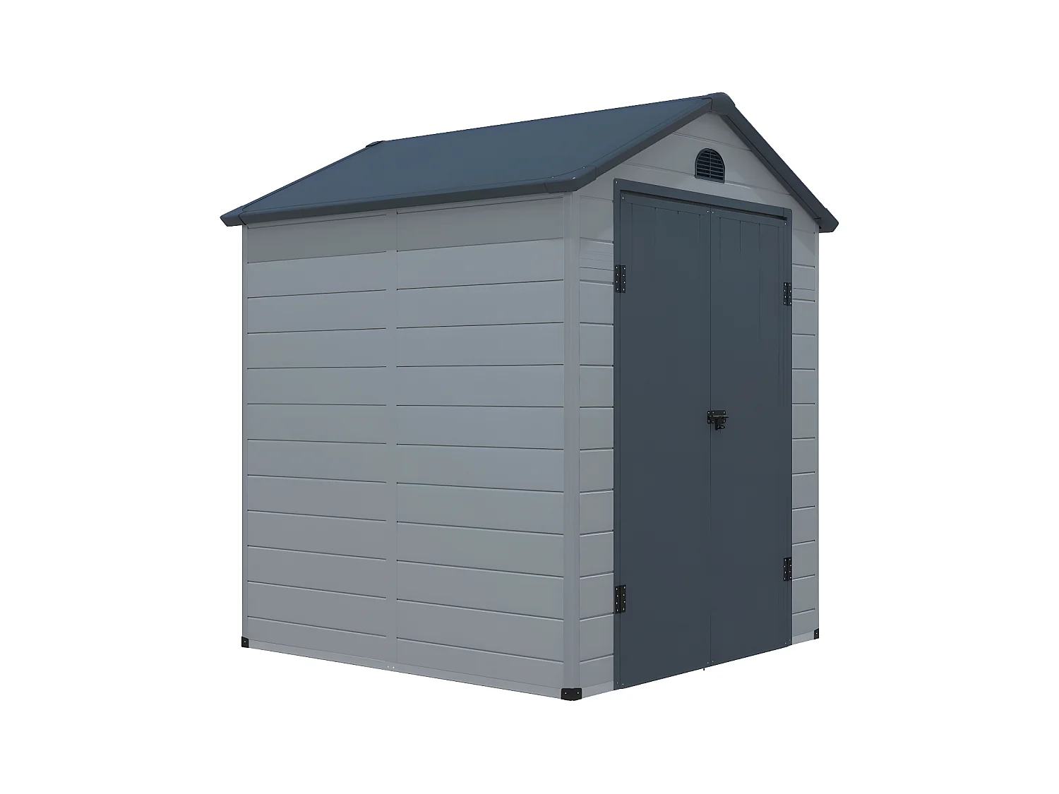 Tuinschuur van hars CESIO - Grijs - 3,65 m²