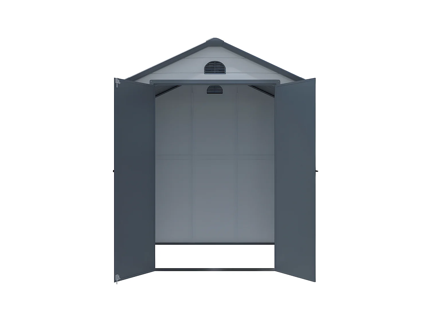 Tuinschuur van hars CESIO - Grijs - 3,65 m²