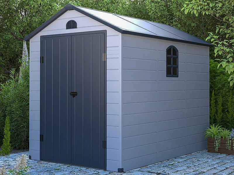 Tuinschuur van hars CESIO - Grijs - 5,32 m²