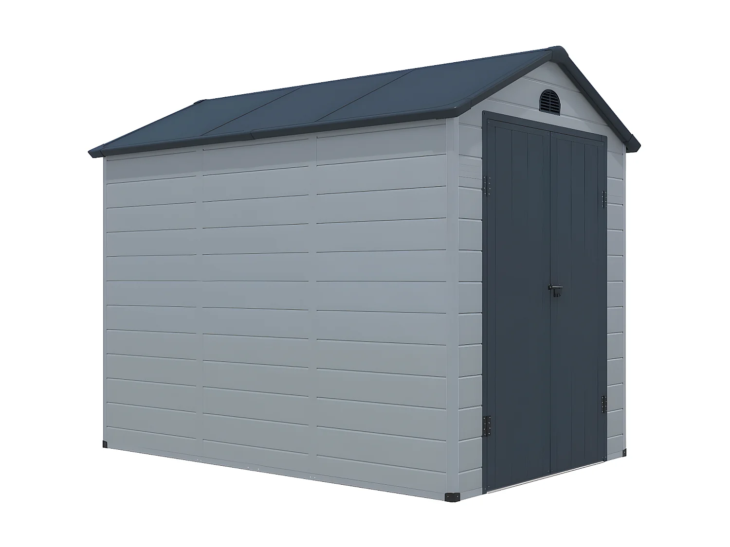 Abri de jardin en résine grise 5,32 m² - CESIO