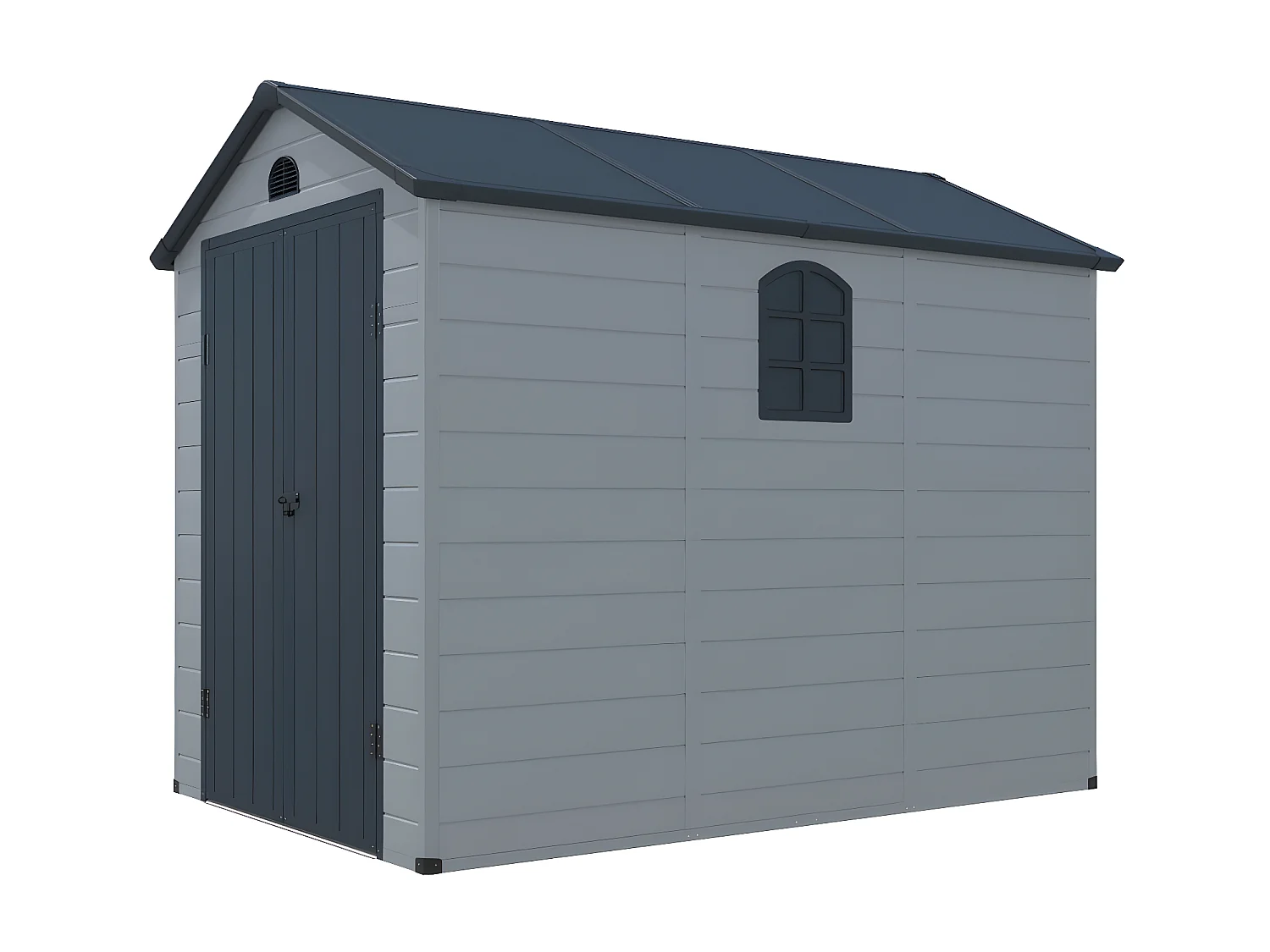 Abri de jardin en résine grise 5,32 m² - CESIO