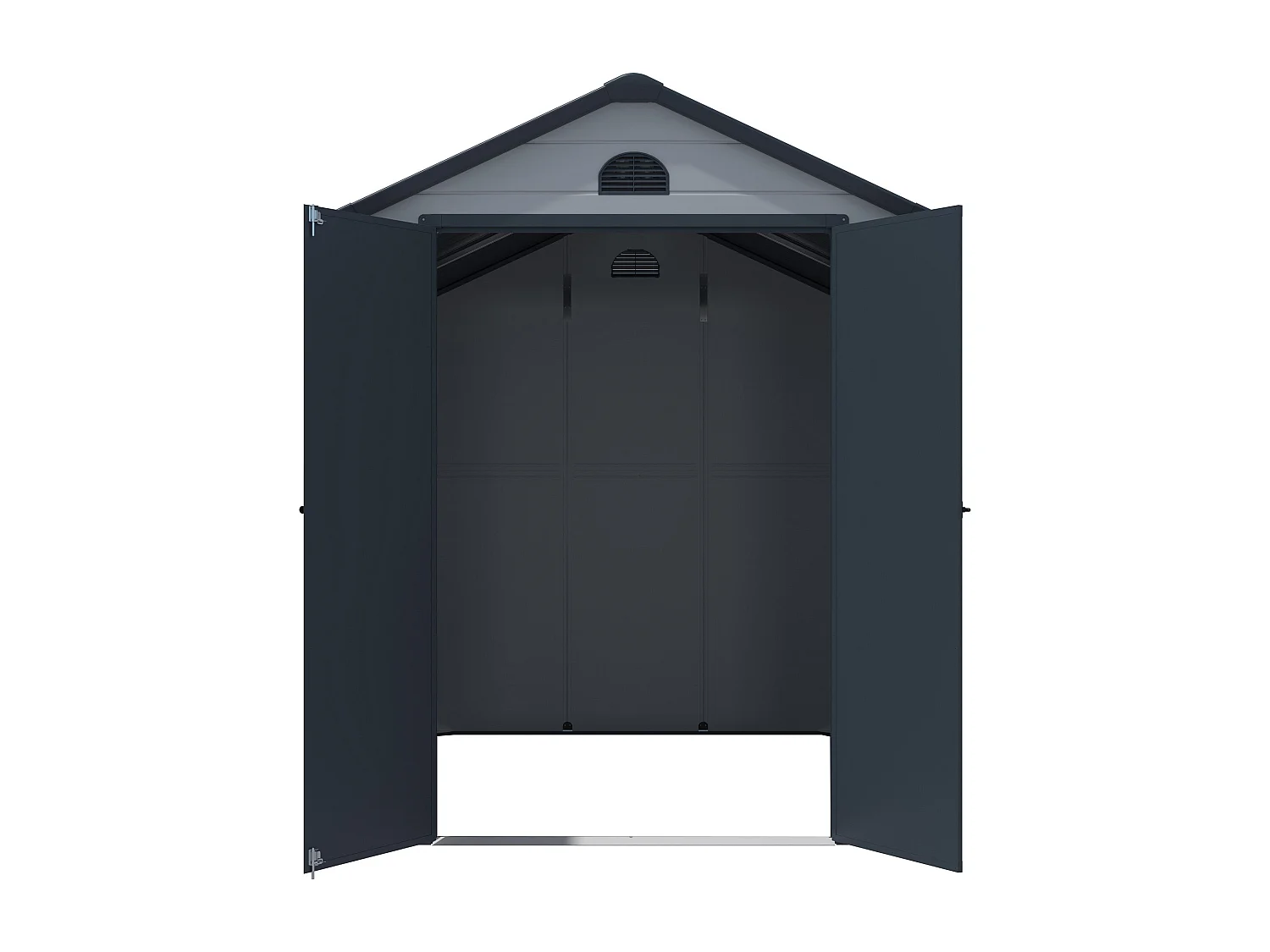 Abri de jardin en résine grise 5,32 m² - CESIO