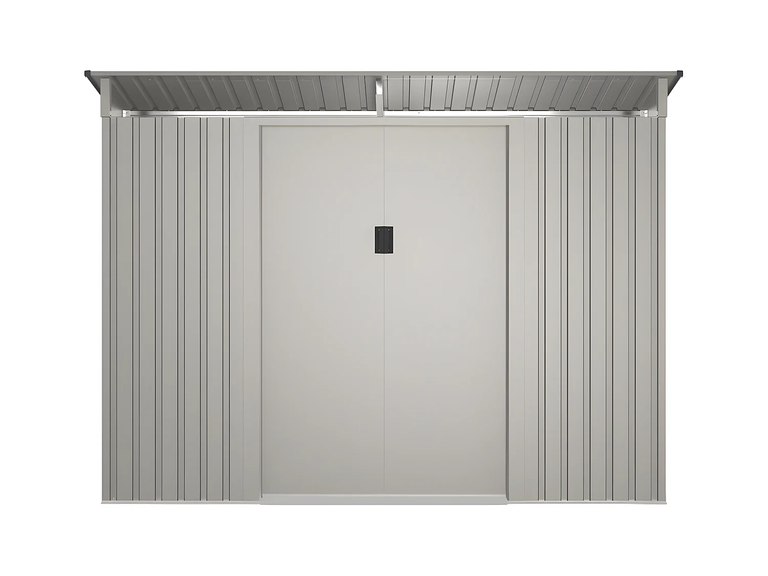 Abri de jardin métal en acier galvanisé gris 3,23 m² - FOLCO