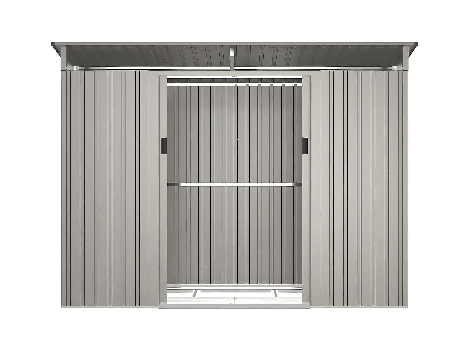 Abri de jardin métal en acier galvanisé gris 3,23 m² - FOLCO