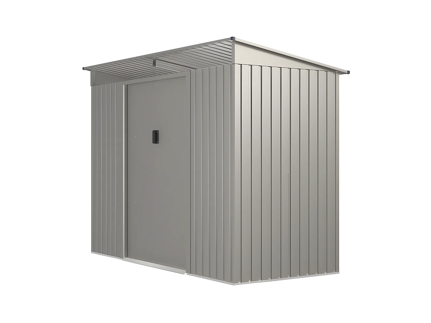Abri de jardin métal en acier galvanisé gris 3,23 m² - FOLCO