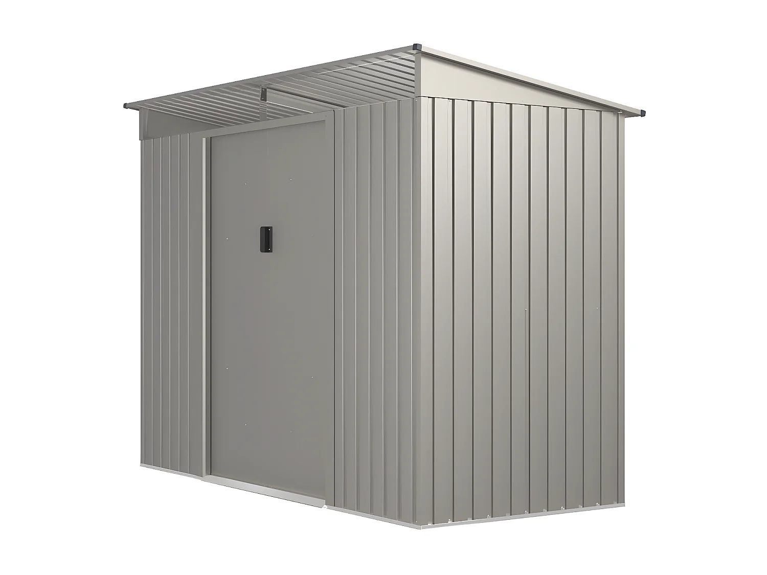 Abri de jardin métal en acier galvanisé gris 3,23 m² - FOLCO