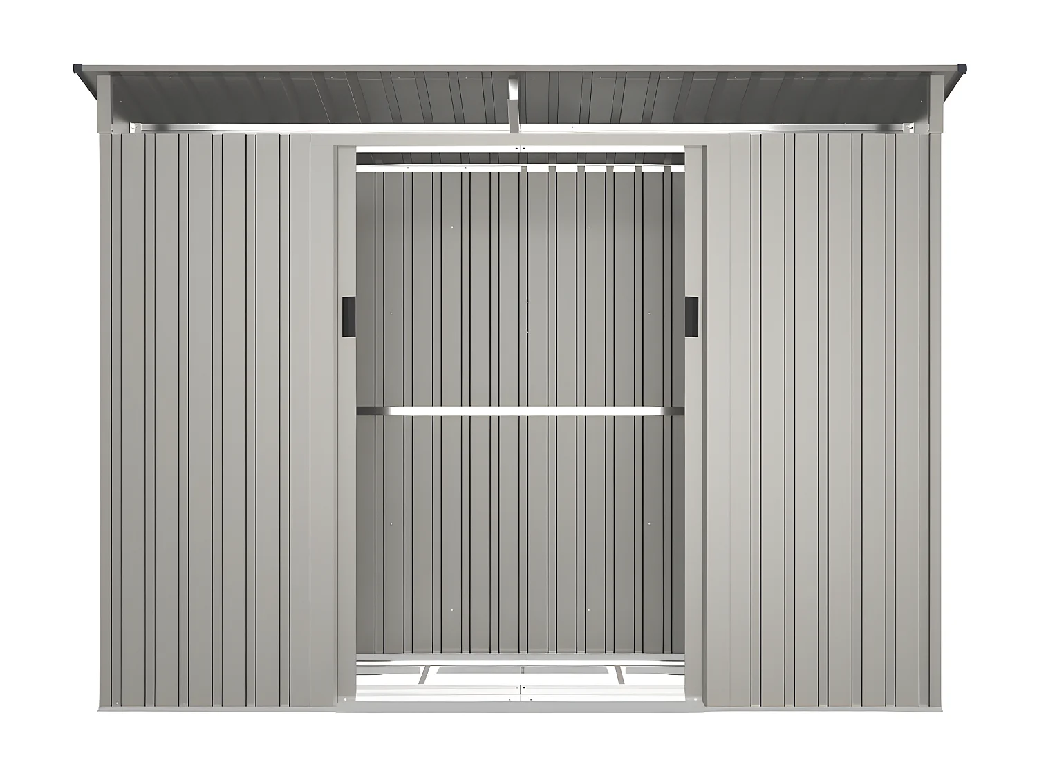 Abri de jardin métal en acier galvanisé gris 3,23 m² - FOLCO