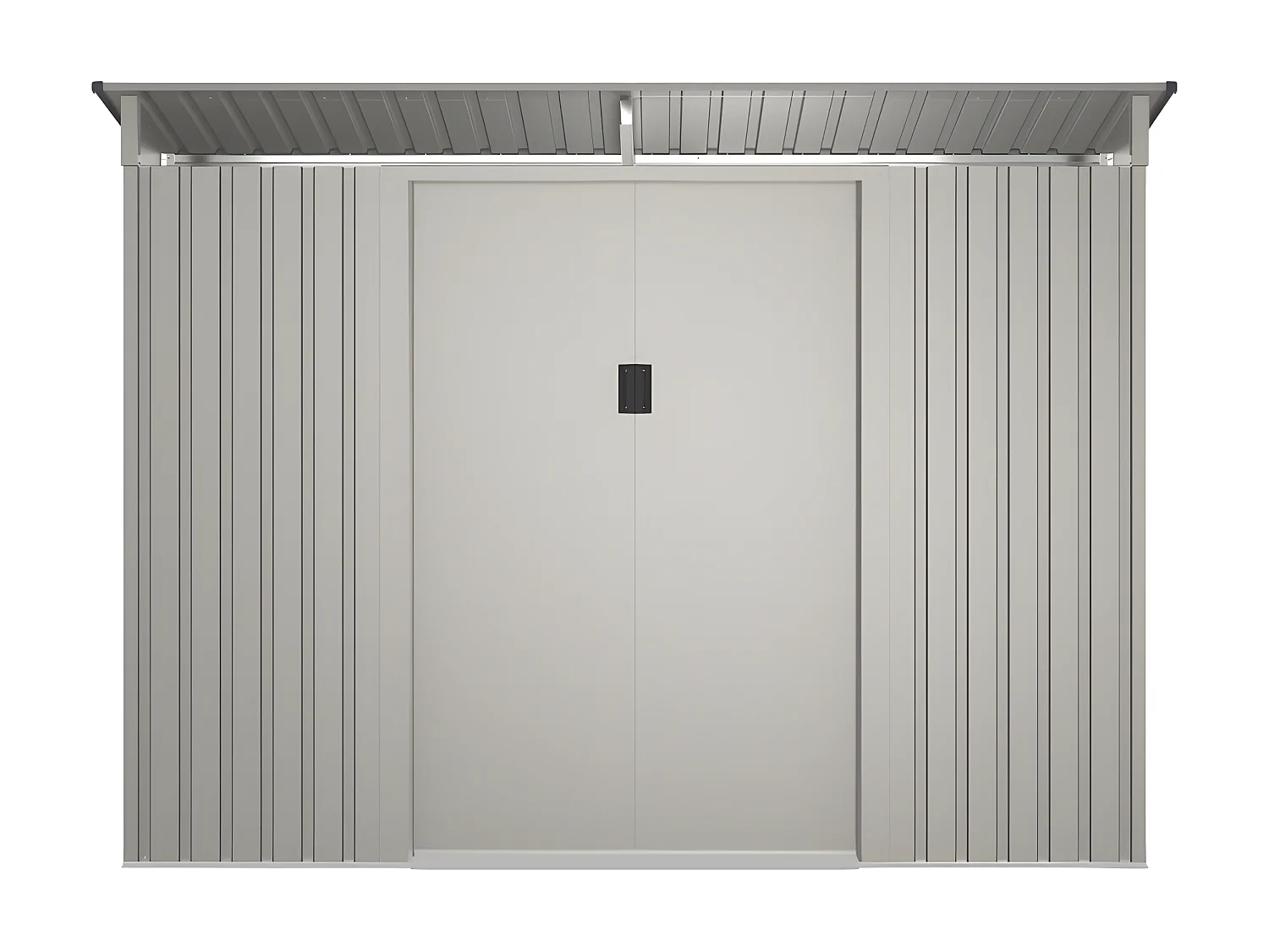 Abri de jardin métal en acier galvanisé gris 3,23 m² - FOLCO