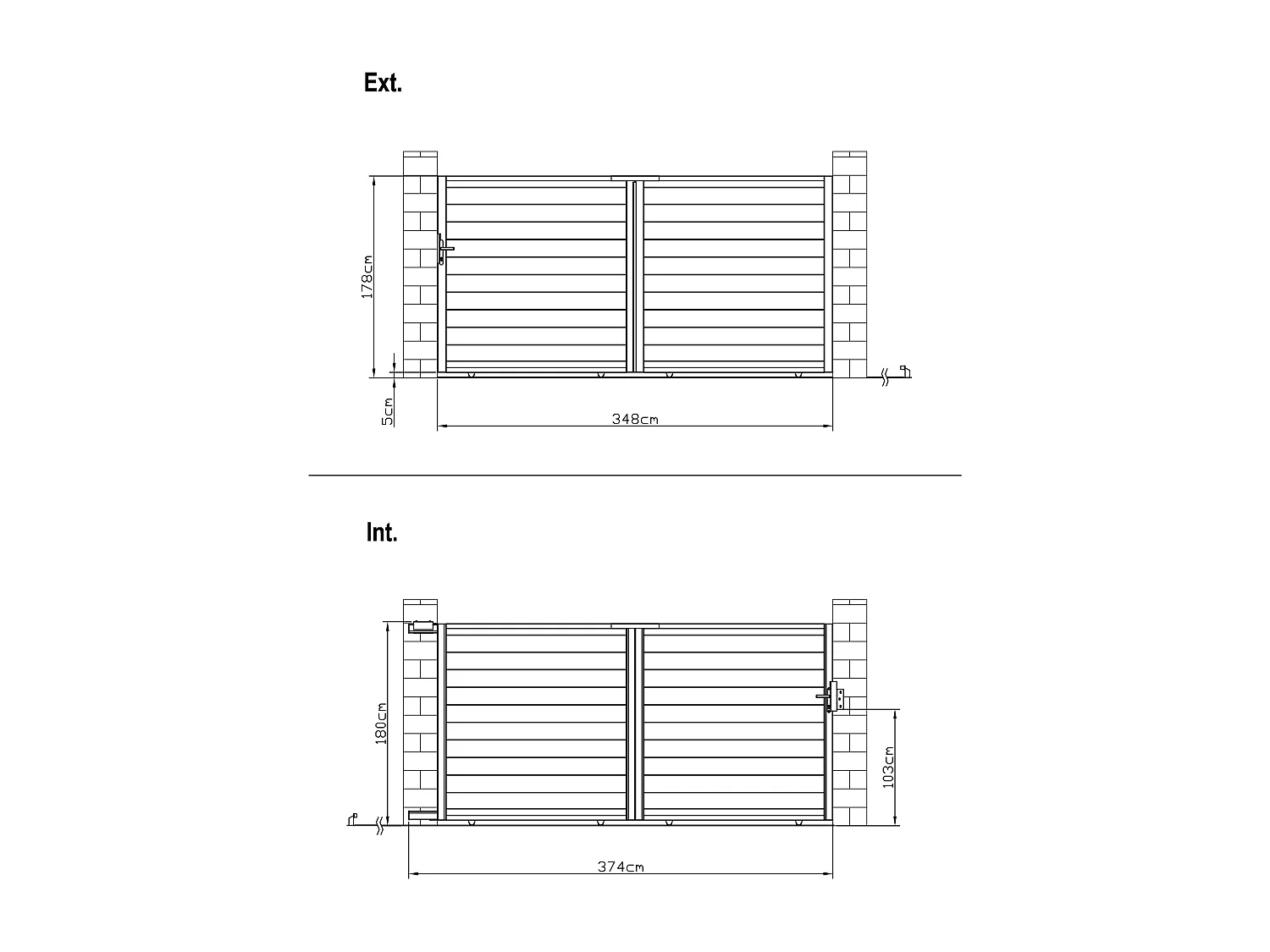 Brama wjazdowa przesuwna NAZARIO, pełna, z aluminium w kolorze antracytowym – 350 × 173 cm