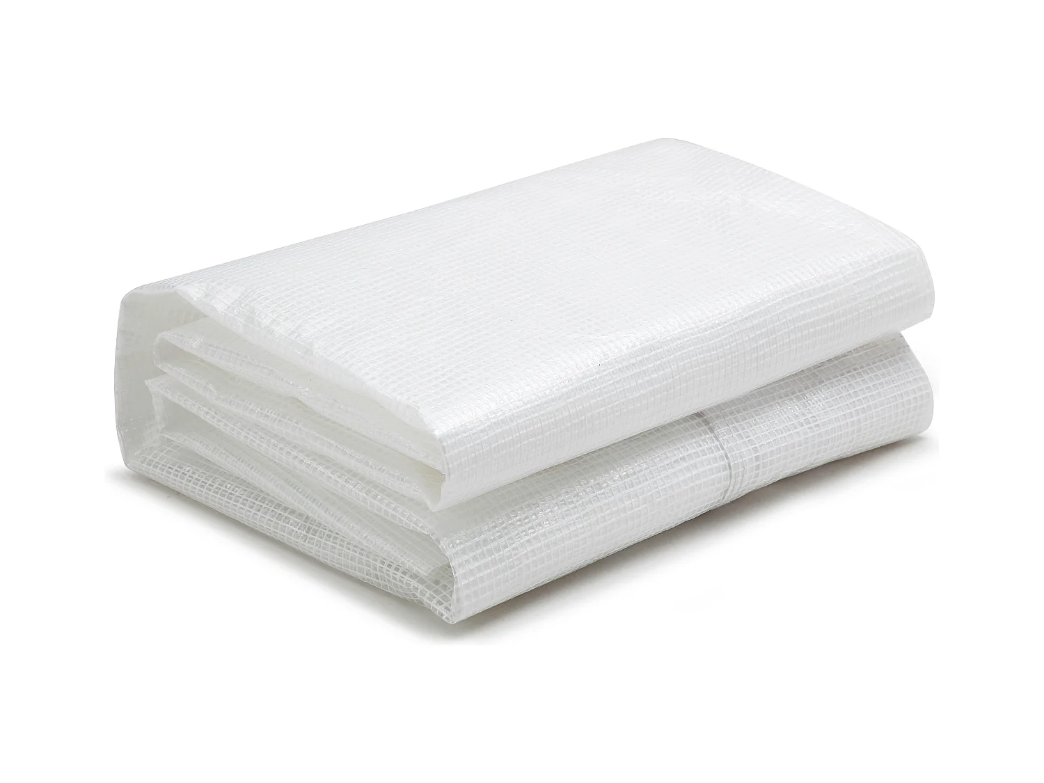 Couverture de rechange pour serre tunnel avec porte 18 m² - L300 x l600 x H200 cm - Blanc - ALOCASIA