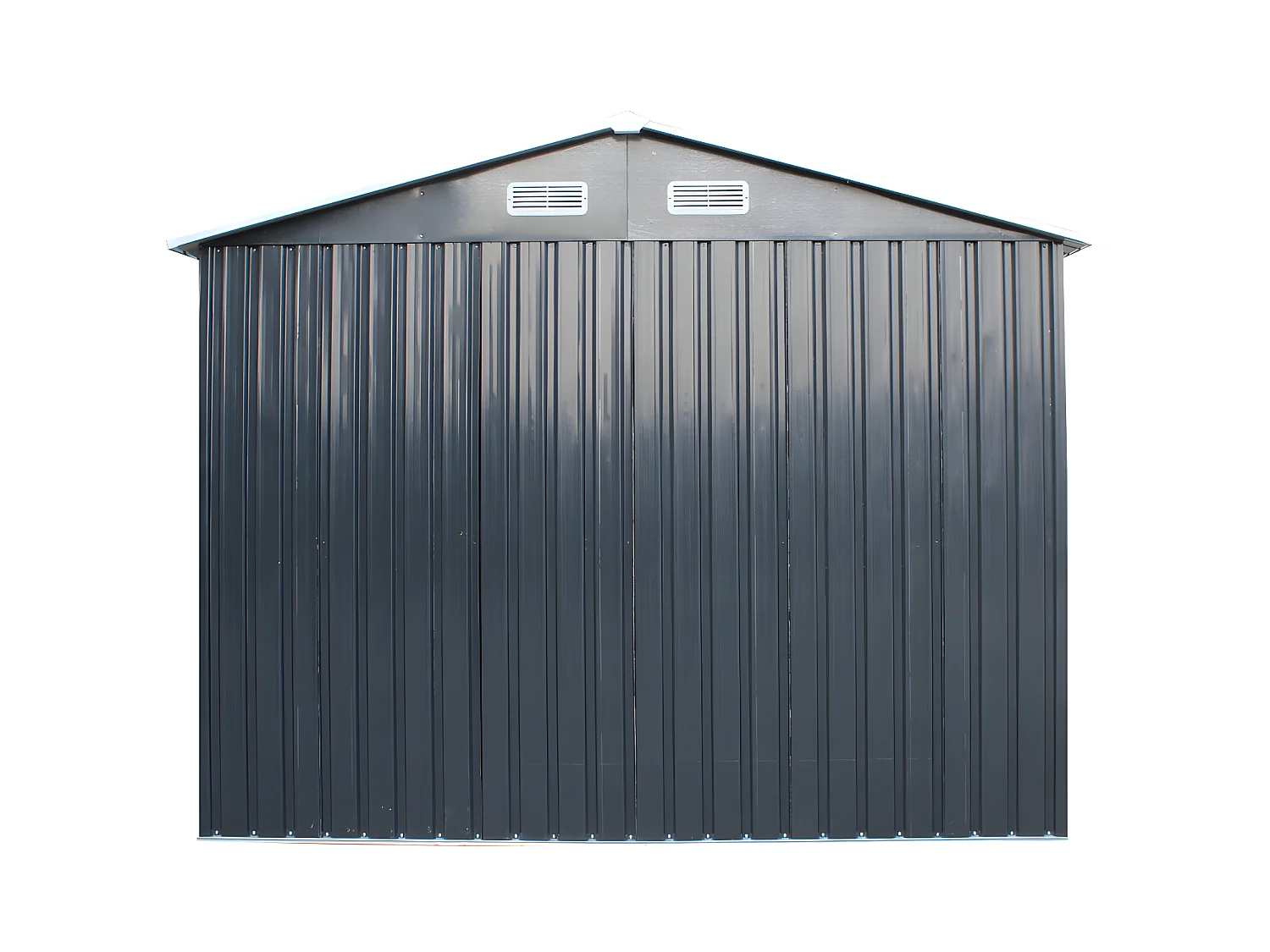 Abri de jardin métal en acier galvanisé gris 5,2 m² - MANSO