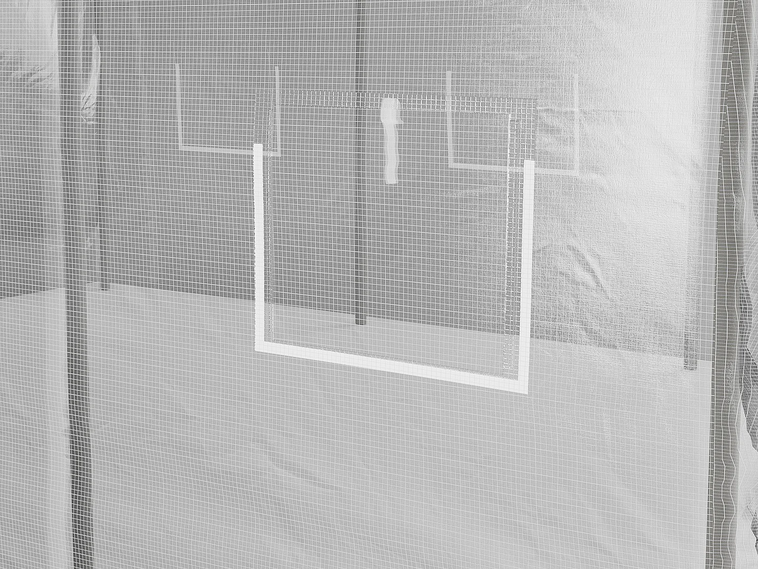 Couverture de rechange pour serre tunnel avec porte 24 m² - L300 x l800 x H200 cm - Blanc - ALOCASIA