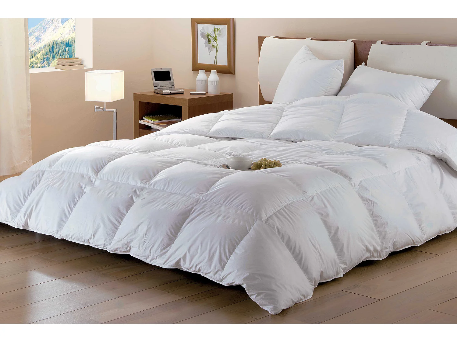 Sparset: Bettdecke 220 x 240 cm + 2 Kopfkissen 65 x 65 cm - Naturdaunen - DODO von BAFFIN